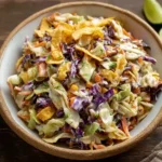 Bowl of {{ $('Fetch Recipe Data').first().json["Main Keyword"] }} with cabbage, corn, and crunchy chips.