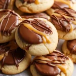 Stacked {{ $('Fetch Recipe Data').first().json["Main Keyword"] }} with chocolate pools and caramel drizzle.